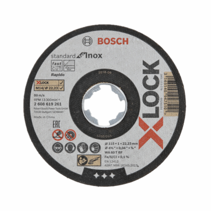 115122 - DISCO CORTE INOX 115 X 1