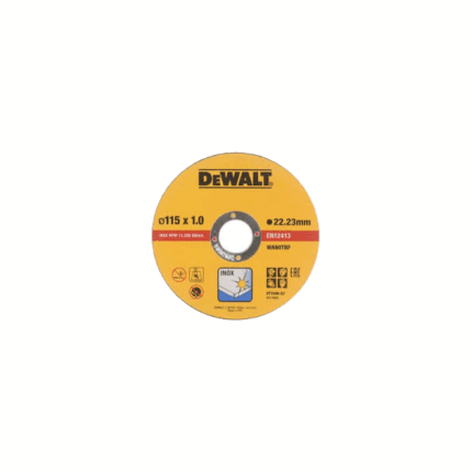 N517154 - DISCO CORTE AÇO/INOX Ø115 X 1.00 X 22.23MM DEWALT