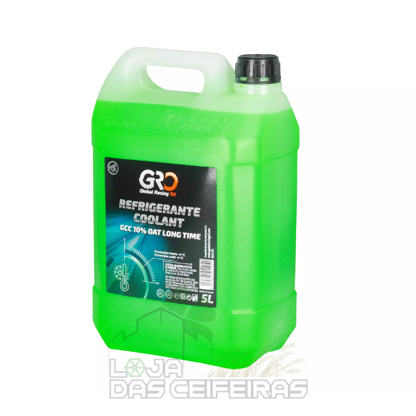 anticongelante gro 10% embalagem de anticongelante verde