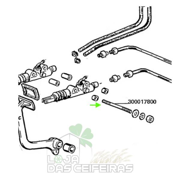 300017800 - VARÃO FIXAR BOMBAS TRAVÃO_Loja das Ceifeiras 9963008 - KIT REPARAÇÃO BOMBA TRAVÃO 3400 (BENDIT)